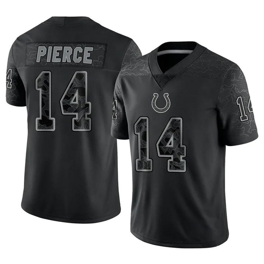 STECN IN.Colts #14 Alec Pierce Player RFLCTV Limited Black Stitched Jerseys