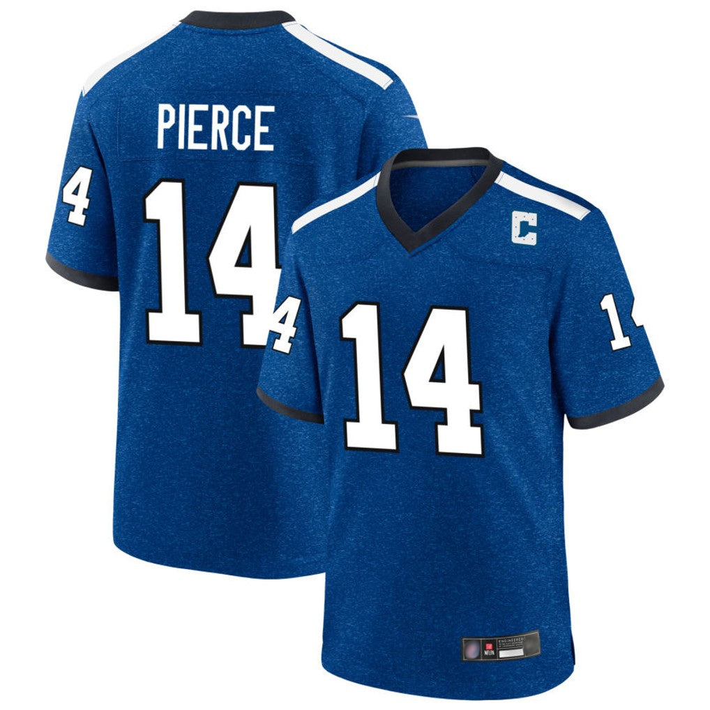 STECN IN.Colts #14 Alec Pierce Player Royal Alternate Indiana Nights Home Game Stitched Jerseys