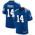 STECN IN.Colts #14 Alec Pierce Player Royal Alternate Indiana Nights Home Game Stitched Jerseys