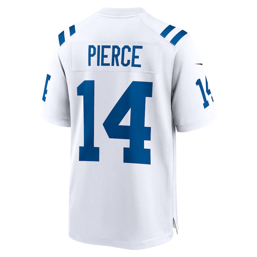 STECN IN.Colts #14 Alec Pierce Player White Home Game Stitched Jerseys