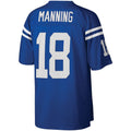 STECN IN.Colts #18 Peyton Manning Mitchell & Ness Royal Big & Tall Retired Player Replica Stitched Jerseys