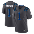 STECN IN.Colts #1 Sauce Gardner Anthracite 2026 Rivalries Collection Game Stitched Jerseys