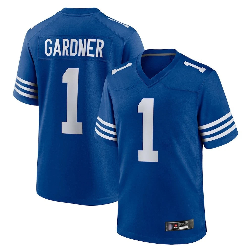 STECN IN.Colts #1 Sauce Gardner Player Royal Limited Home Game Stitched Jerseys