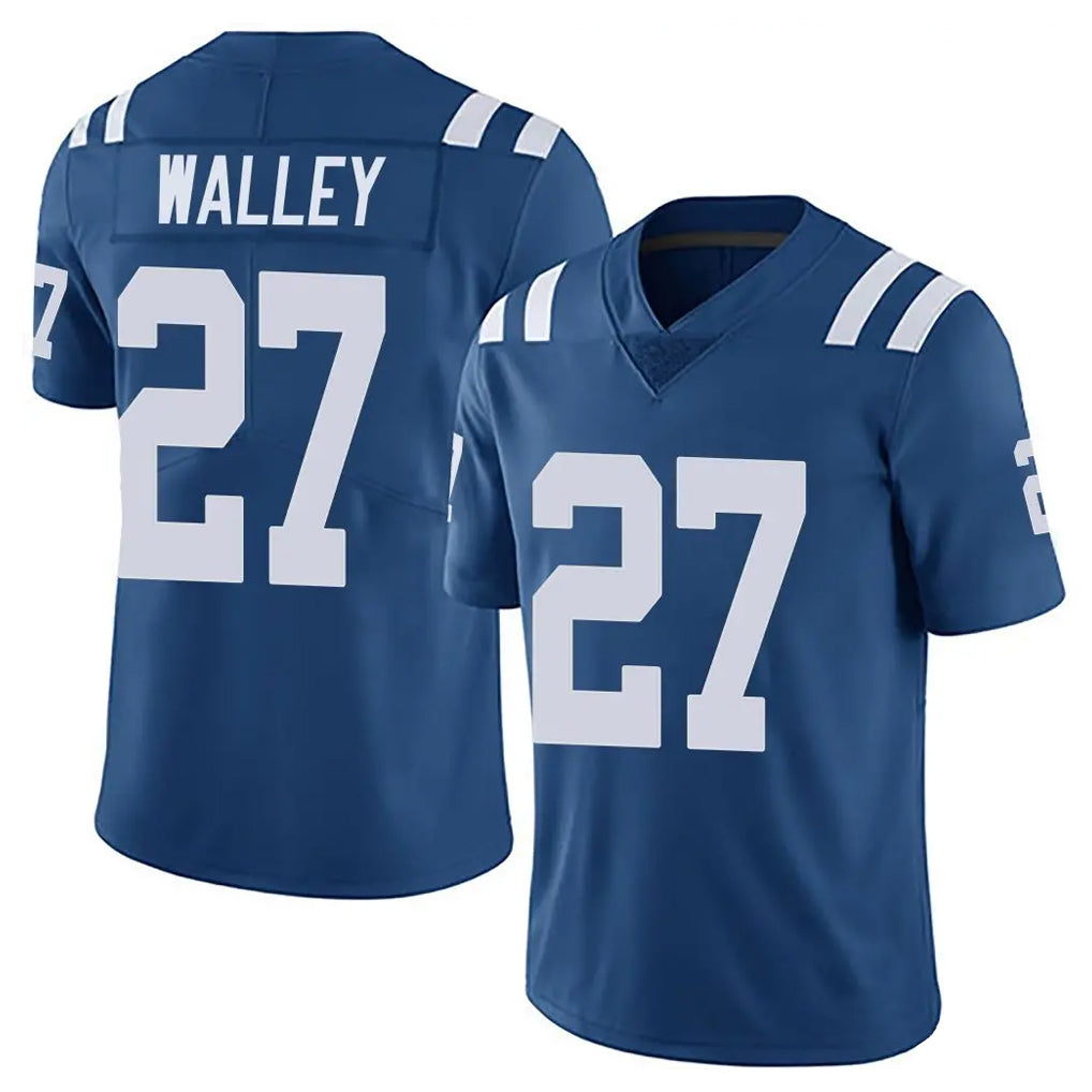STECN IN.Colts #27 Justin Walley Player Royal Limited Vapor Untouchable Home Game Stitched Jerseys