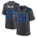 STECN IN.Colts #28 Jonathan Taylor Anthracite 2026 Rivalries Collection Game Stitched Jerseys