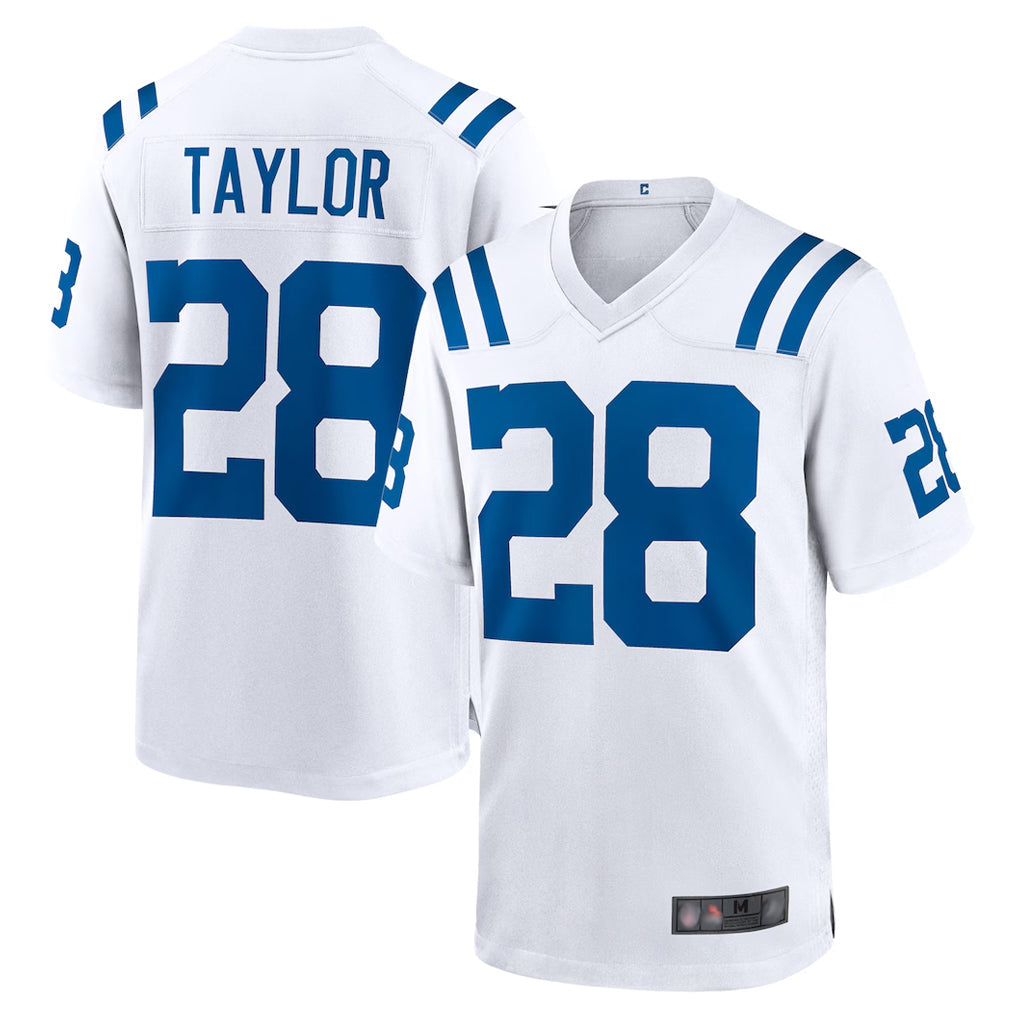 STECN IN.Colts #28 Jonathan Taylor Player White Home Game Stitched Jerseys