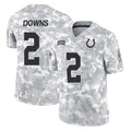 STECN IN.Colts #2 Josh Downs Player Arctic Camo Salute To Service Limited Game Stitched Jerseys