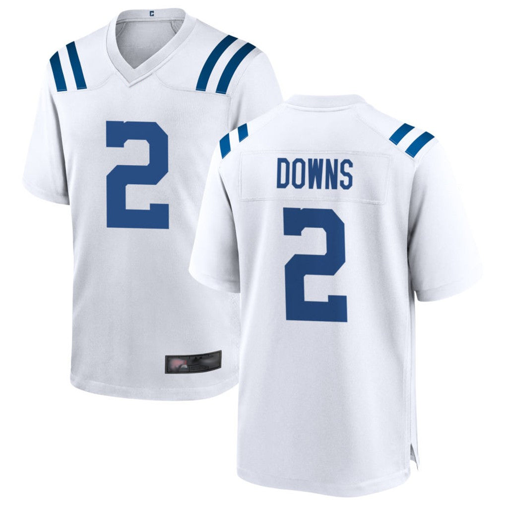 STECN IN.Colts #2 Josh Downs Player White Home Game Stitched Jerseys