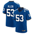 STECN IN.Colts #53 CJ Allen Player Royal Alternate Indiana Nights Home Game Stitched Jerseys