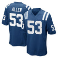 STECN IN.Colts #53 CJ Allen Player Royal Home Game Stitched Jerseys