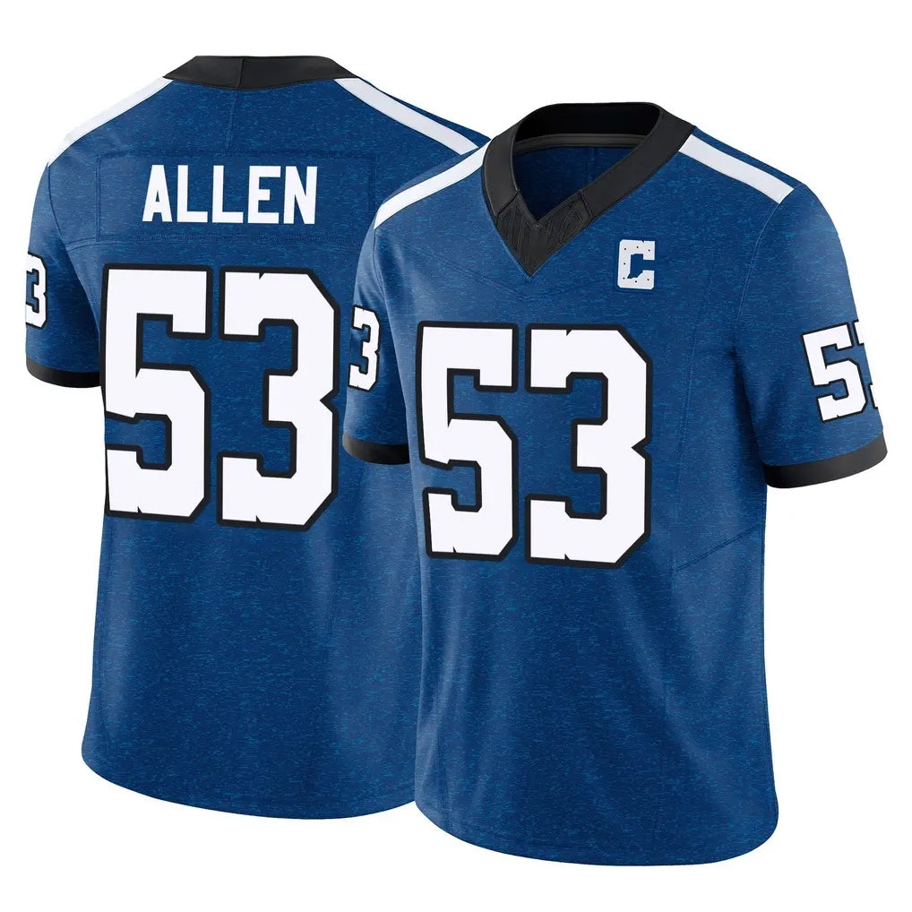 STECN IN.Colts #53 CJ Allen Player Royal Limited Indiana Nights Alternate Vapor F.U.S.E. Home Game Stitched Jerseys