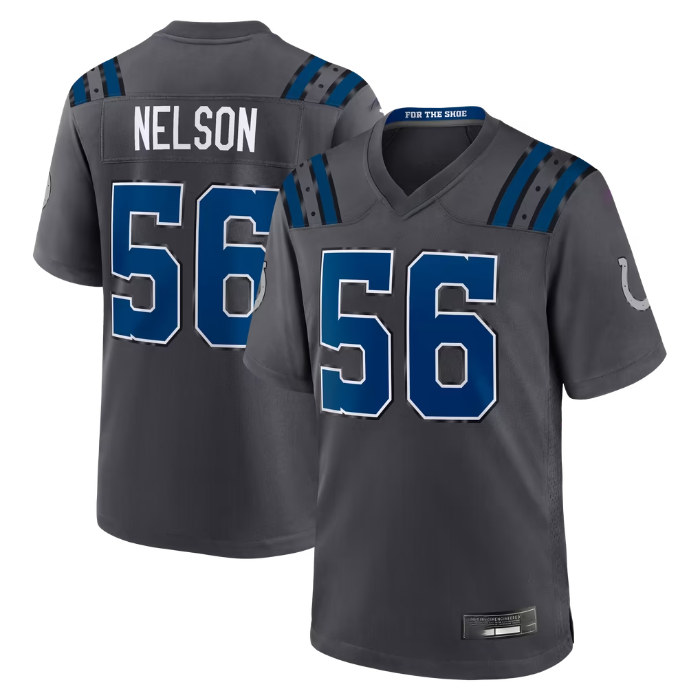 STECN IN.Colts #56 Quenton Nelson Anthracite 2026 Rivalries Collection Game Stitched Jerseys