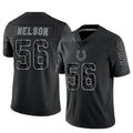 STECN IN.Colts #56 Quenton Nelson Player RFLCTV Limited Black Stitched Jerseys