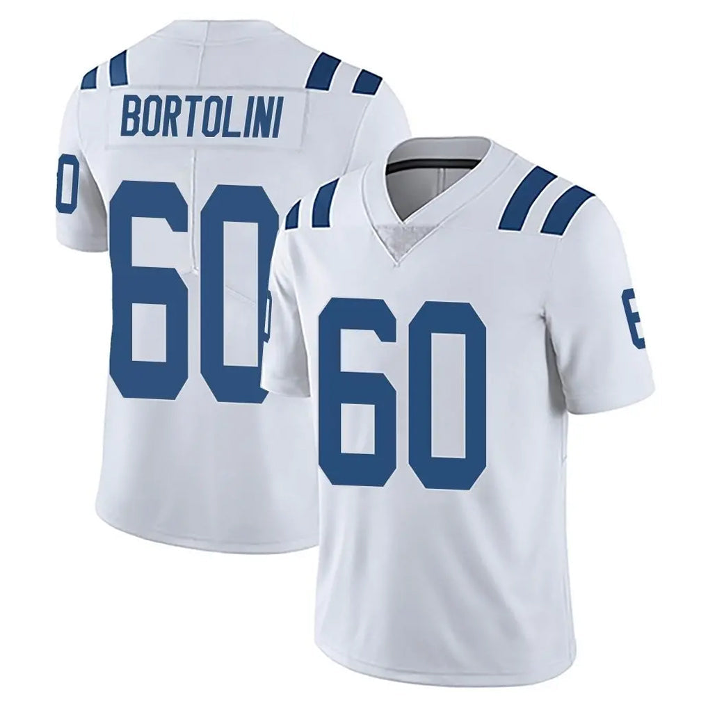 STECN IN.Colts #60 Tanor Bortolini Player White Limited Vapor Untouchable Home Game Stitched Jerseys
