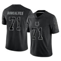 STECN IN.Colts #71 Matt Goncalves Player Black Reflective Limited Game Stitched Jerseys