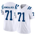 STECN IN.Colts #71 Matt Goncalves Player White Limited Vapor F.U.S.E. Home Game Stitched Jerseys