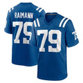 STECN IN.Colts #79 Bernhard Raimann Player Royal Home Game Stitched Jerseys