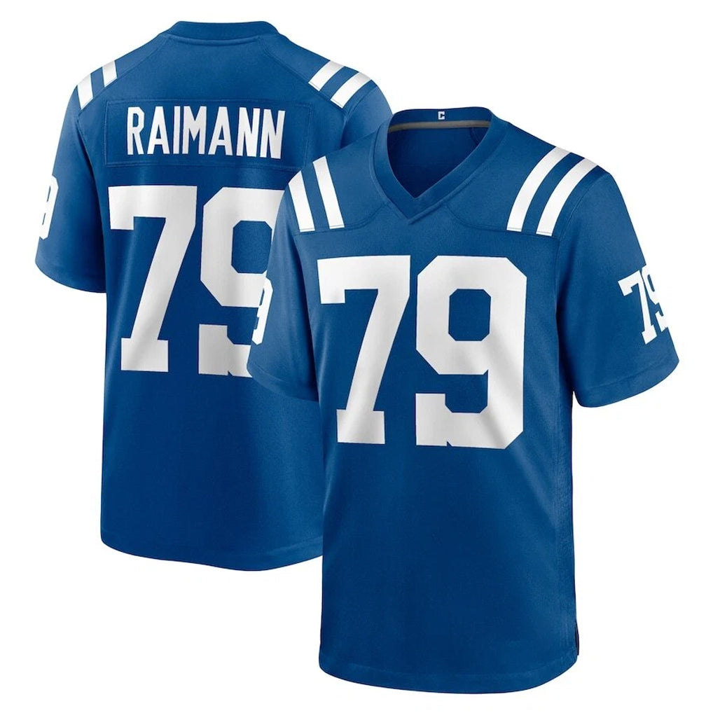 STECN IN.Colts #79 Bernhard Raimann Player Royal Home Game Stitched Jerseys