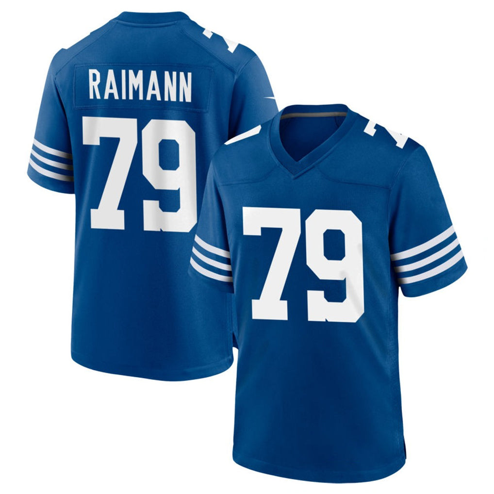 STECN IN.Colts #79 Bernhard Raimann Player Royal Limited Home Game Stitched Jerseys