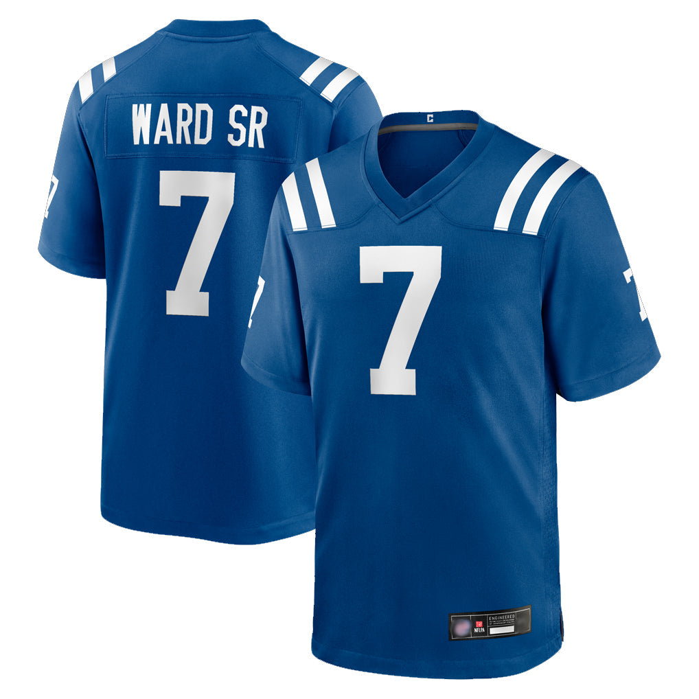 STECN IN.Colts #7 Charvarius Ward Sr. Player Royal Home Game Stitched Jerseys