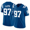 STECN IN.Colts #97 Laiatu Latu Player Royal Limited Vapor F.U.S.E. Home Game Stitched Jerseys