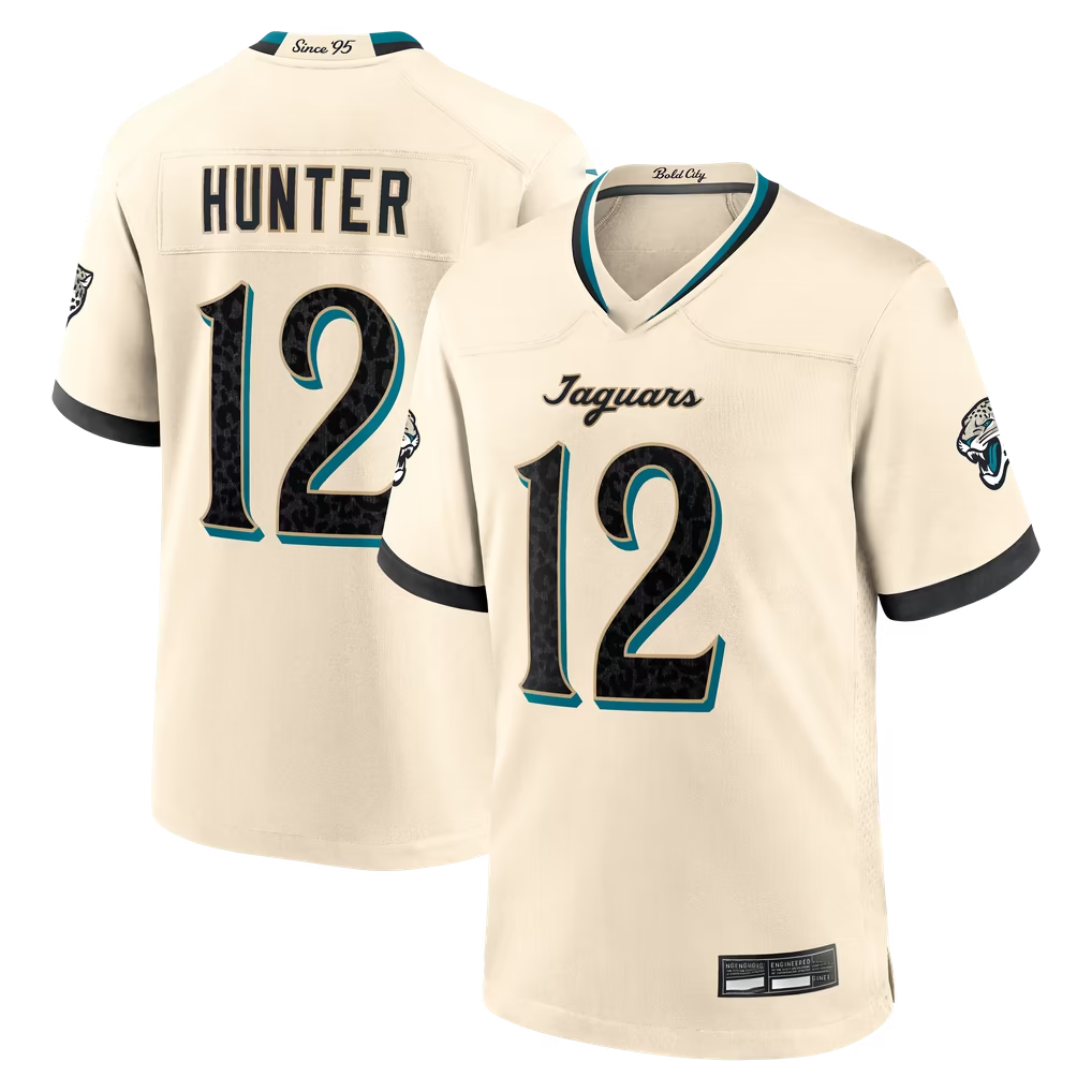 STECN J.Jaguars #12 Travis Hunter Natural 2026 Rivalries Collection Game Stitched Jerseys