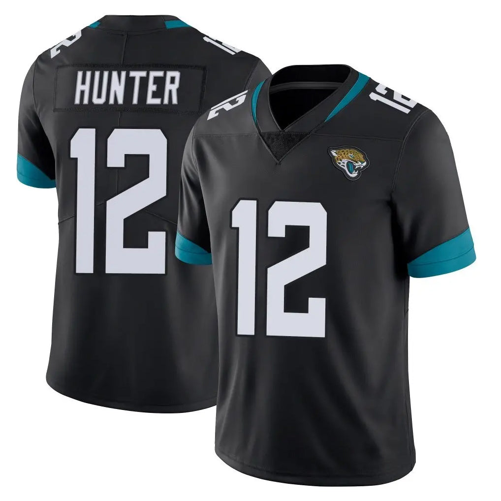 STECN J.Jaguars #12 Travis Hunter Player Black Vapor Untouchable Limited Home Game Stitched Jerseys