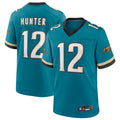 STECN J.Jaguars #12 Travis Hunter Player Teal Replica Limited Stitched Jerseys