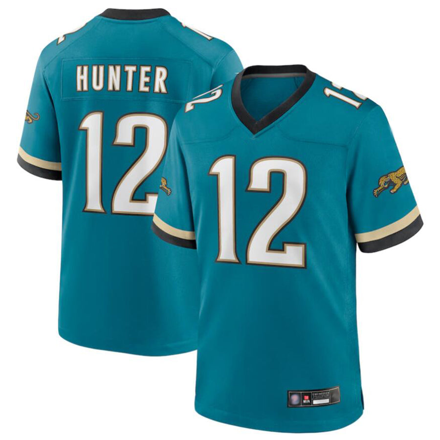 STECN J.Jaguars #12 Travis Hunter Player Teal Replica Limited Stitched Jerseys