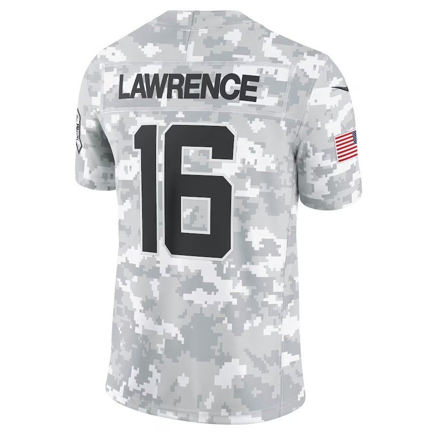 STECN J.Jaguars #16 Trevor Lawrence Arctic Camo 2024 Salute to Service Limited Stitched Jerseys