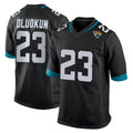 STECN J.Jaguars #23 Foyesade Oluokun Player Black Home Game Stitched Jerseys