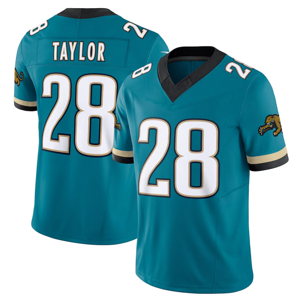 STECN J.Jaguars #28 Fred Taylor Player Teal Prowler Throwback Vapor F.U.S.E. Limited Home Game Stitched Jerseys