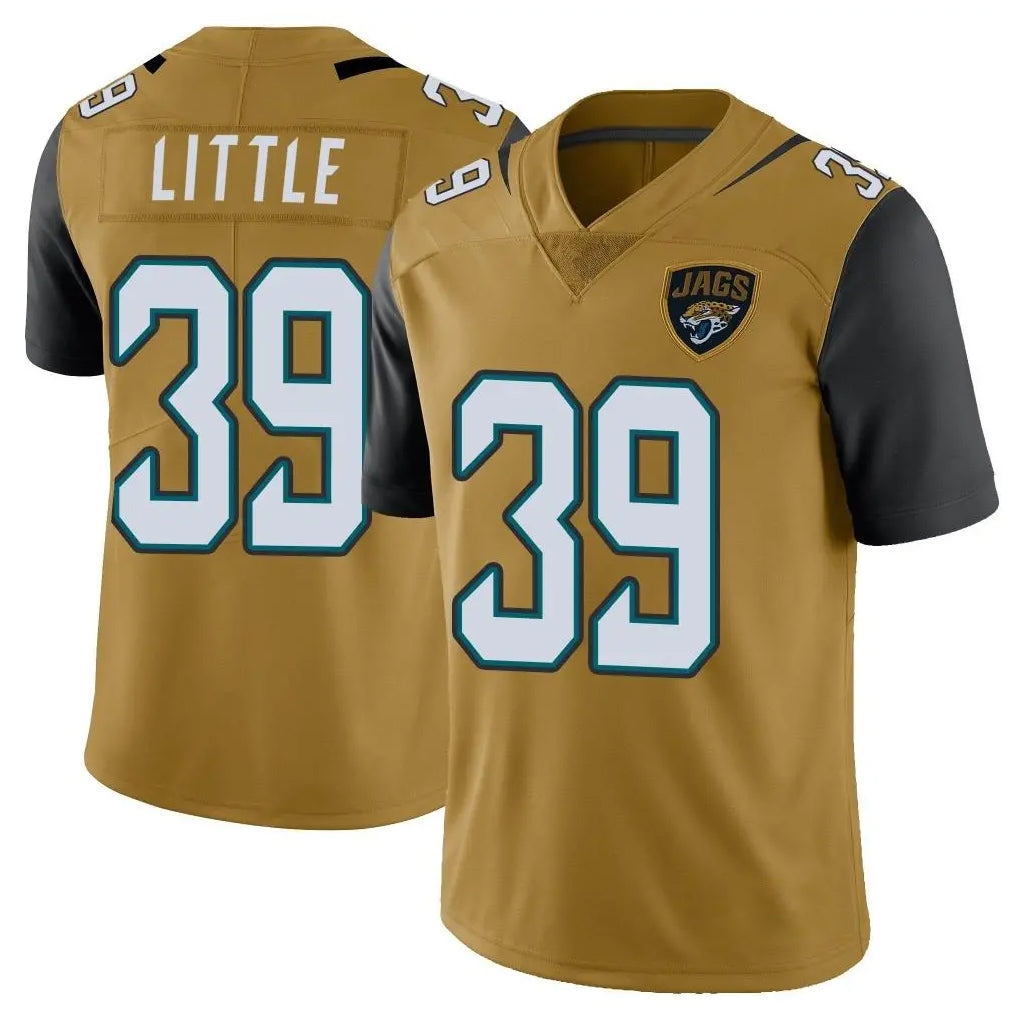 STECN J.Jaguars #39 Cam Little Player Gold Vapor Limited Home Game Stitched Jerseys