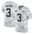 STECN J.Jaguars #3 Jakobi Meyers Player Arctic Camo Salute To Service Limited Game Stitched Jerseys