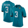 STECN J.Jaguars #3 Jakobi Meyers Player Teal Home Game Stitched Jerseys