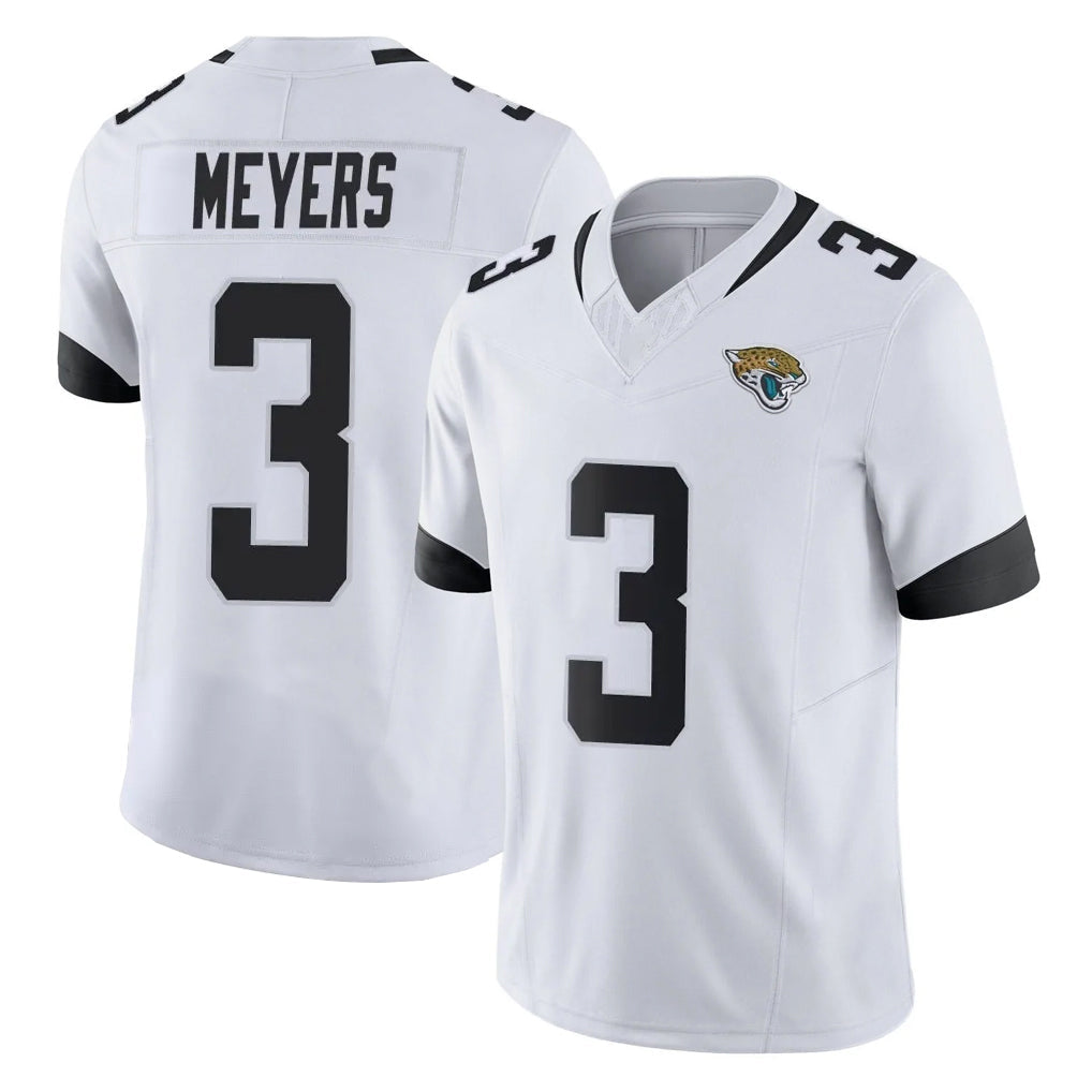 STECN J.Jaguars #3 Jakobi Meyers Player White Vapor F.U.S.E. Limited Home Game Stitched Jerseys