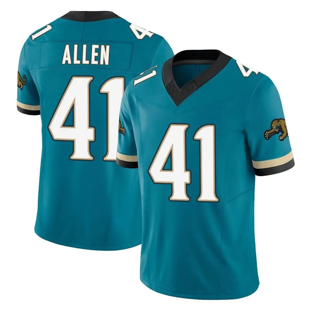 STECN J.Jaguars #41 Josh Hines-Allen Player Teal Prowler Throwback Vapor F.U.S.E. Limited Home Game Stitched Jerseys