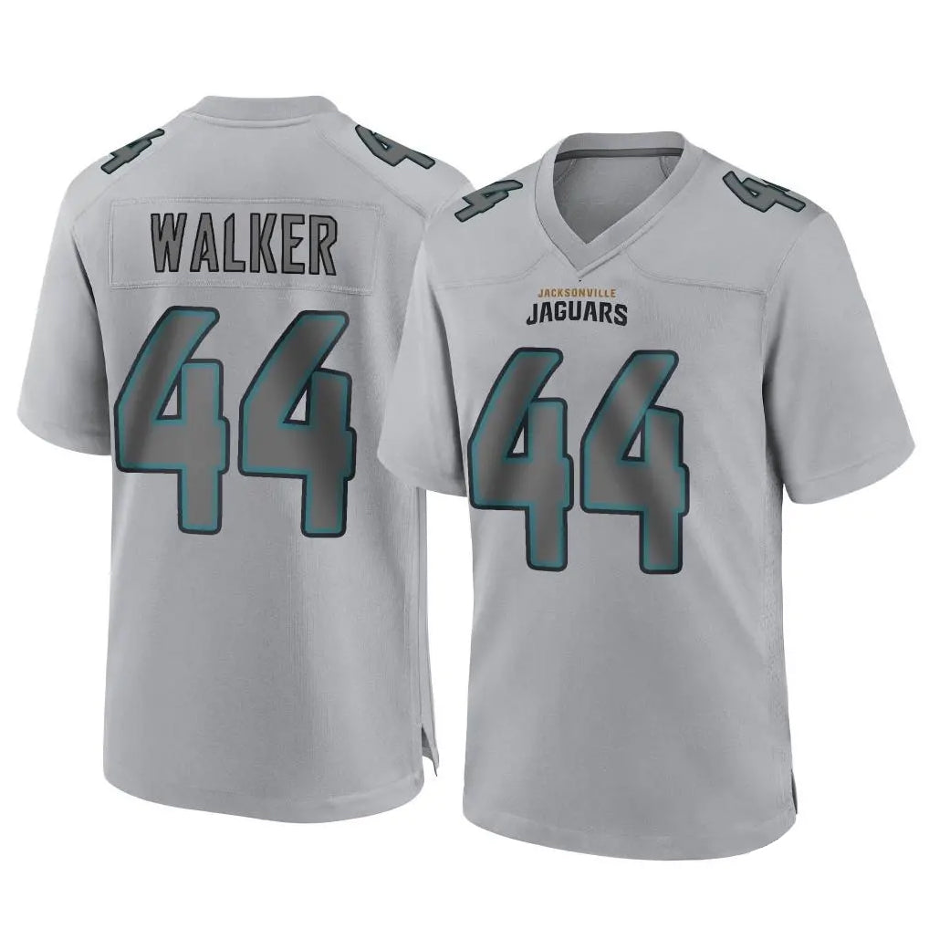 STECN J.Jaguars #44 Travon Walker Player Gray Atmosphere Fashion Home Game Stitched Jerseys