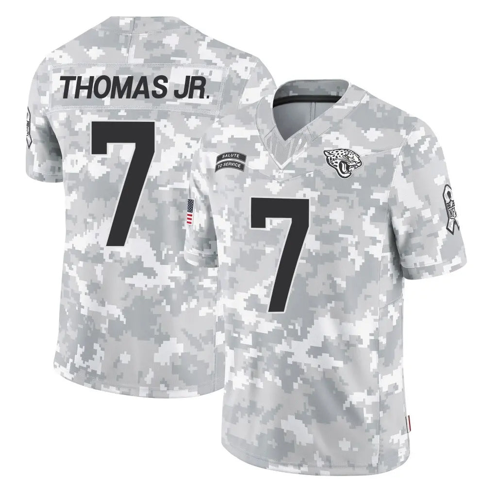 STECN J.Jaguars #7 Brian Thomas Jr. Player Arctic Camo Salute To Service Limited Game Stitched Jerseys