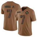STECN J.Jaguars #7 Brian Thomas Jr. Player Brown Salute To Service Limited Stitched Jerseys