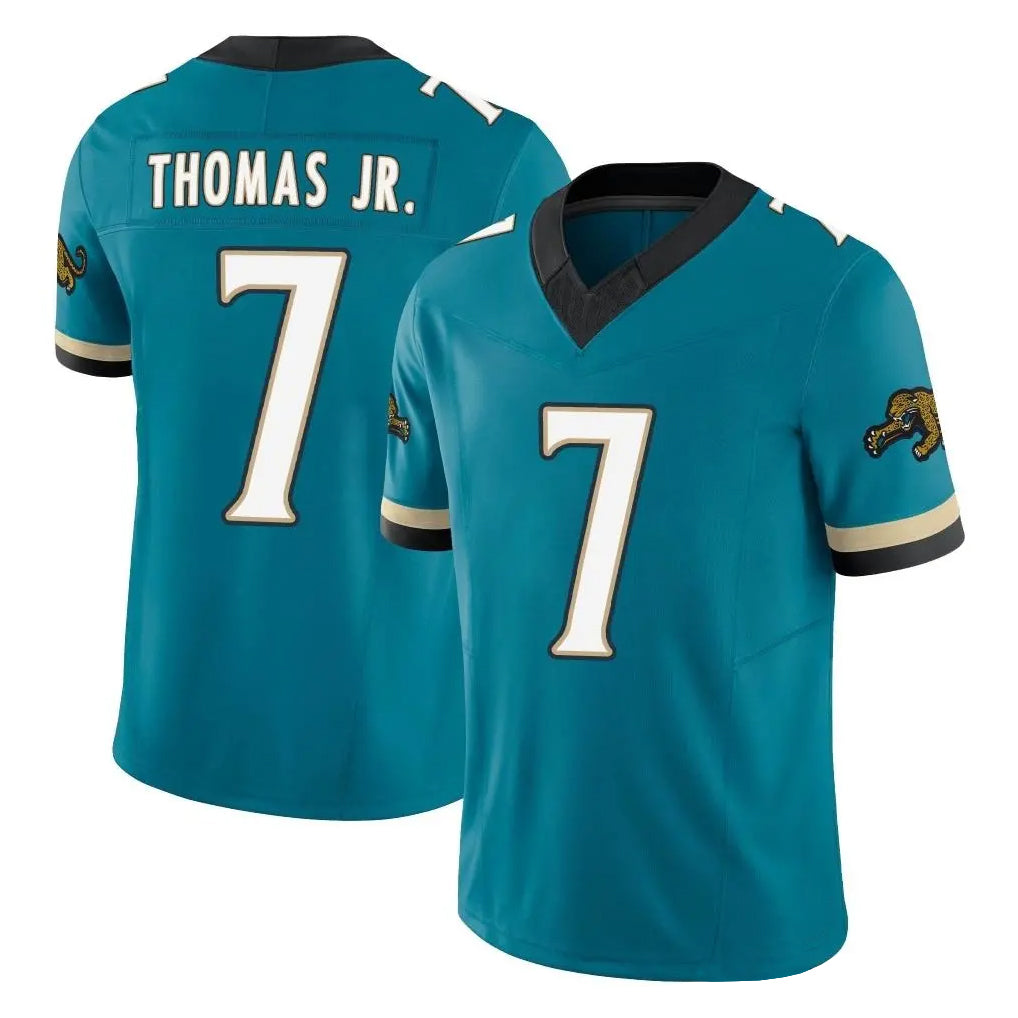 STECN J.Jaguars #7 Brian Thomas Jr. Player Teal Prowler Throwback Vapor F.U.S.E. Limited Home Game Stitched Jerseys