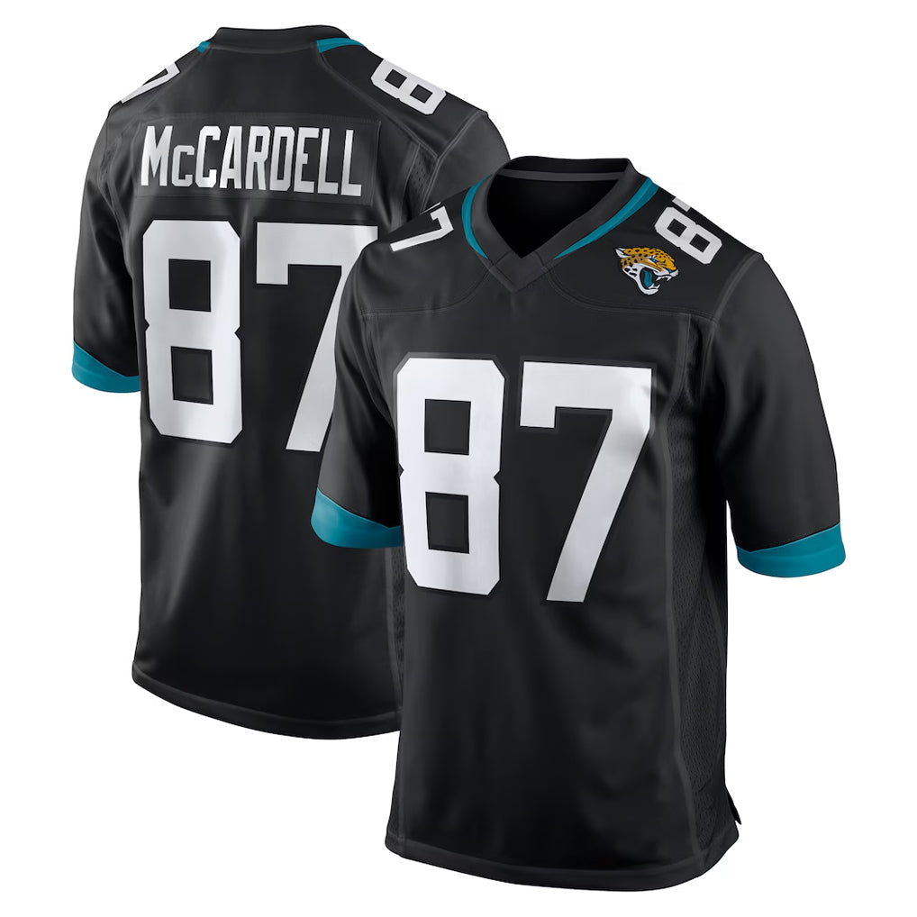 STECN J.Jaguars #87 Keenan McCardell Player Black Home Game Stitched Jerseys