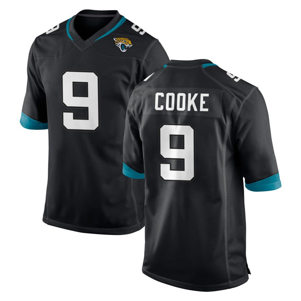 STECN J.Jaguars #9 Logan Cooke Player Black Home Game Stitched Jerseys