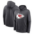 STECN KC.Chiefs Gray LoGo Pullover Hoodies Limited Blank Player Stitched Jerseys