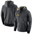 STECN KC.Chiefs Gray Salute to Service Hoodies Limited Game Blank Player Stitched Jerseys