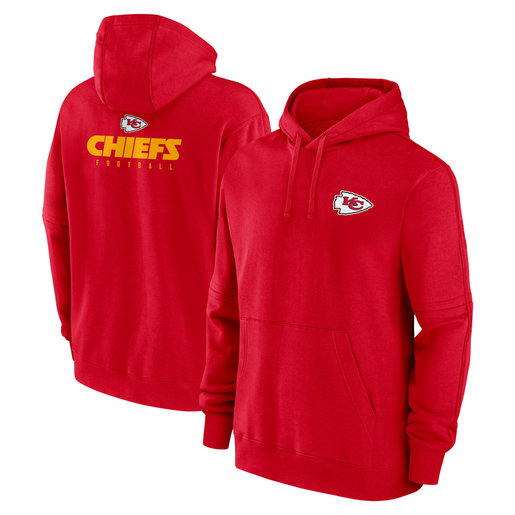 STECN KC.Chiefs Red Pullover Hoodies Limited Blank Player Stitched Jerseys