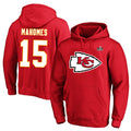 STECN KC.Chiefs #15 Patrick Mahomes Player Red Pullover Hoodies Stitched Jerseys