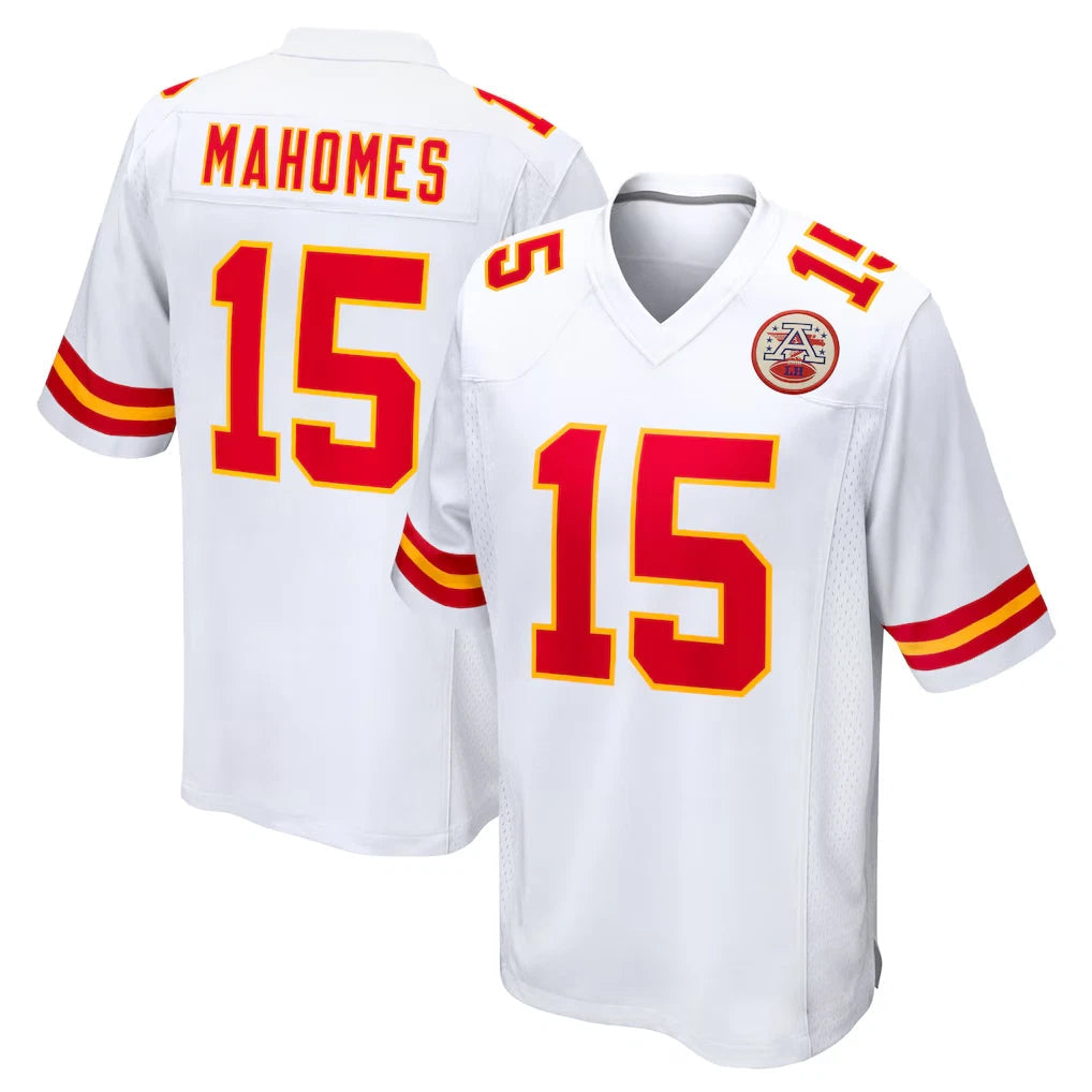 STECN KC.Chiefs #15 Patrick Mahomes Player White Home Game Stitched Jerseys