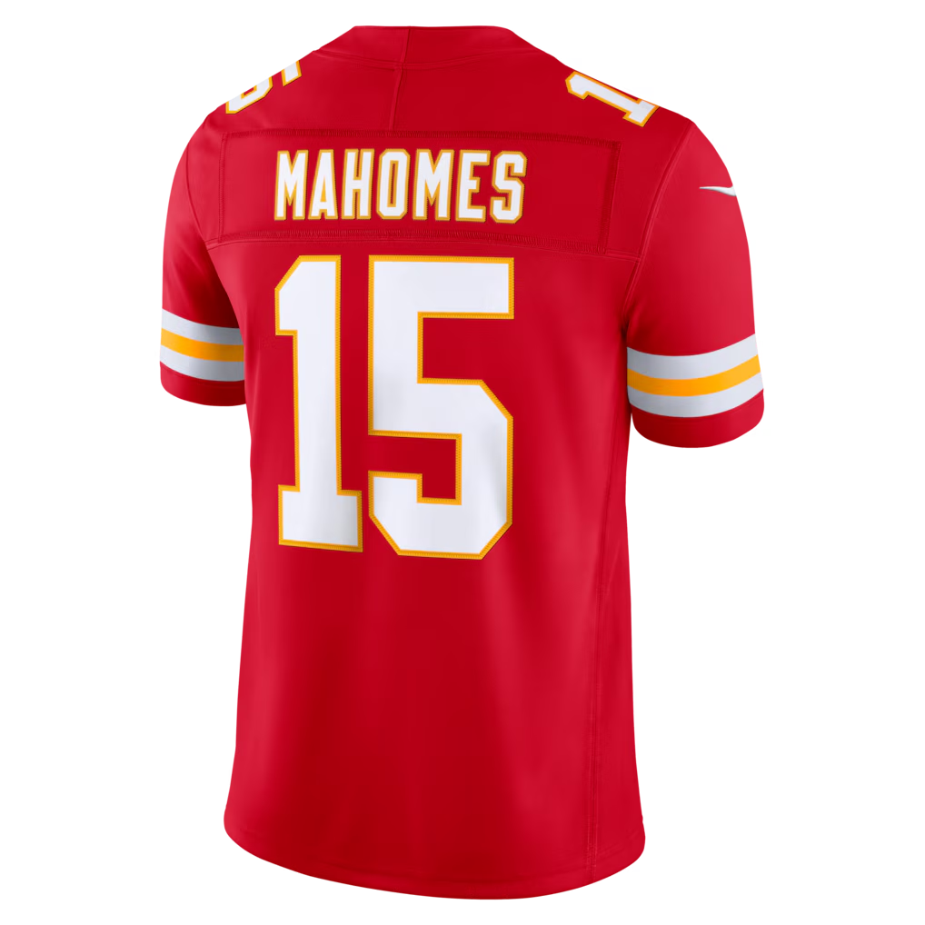 STECN KC.Chiefs #15 Patrick Mahomes Red Team Vapor F.U.S.E. Stitched Limited Jersey