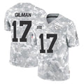 STECN KC.Chiefs #17 Alohi Gilman Player Arctic Camo Salute To Service Limited Game Stitched Jerseys